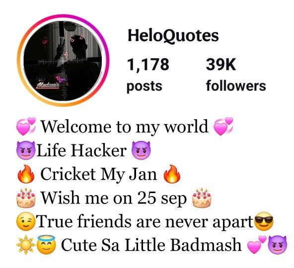 Instagram Bio For Badmash Boys