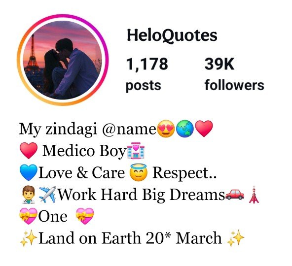 Instagram Bio For Love