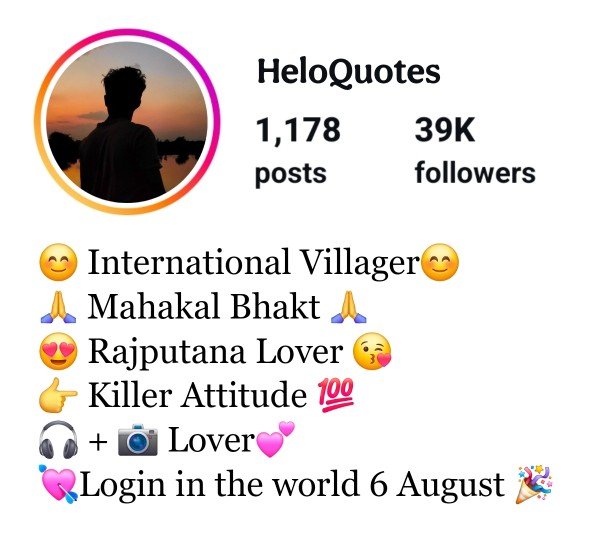 Stylish Instagram Bio For Rajput