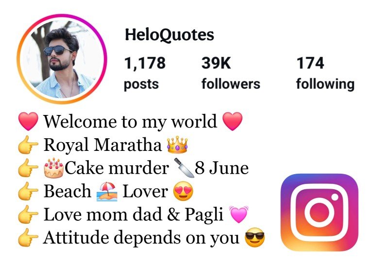 Marathi Bio For Instagram